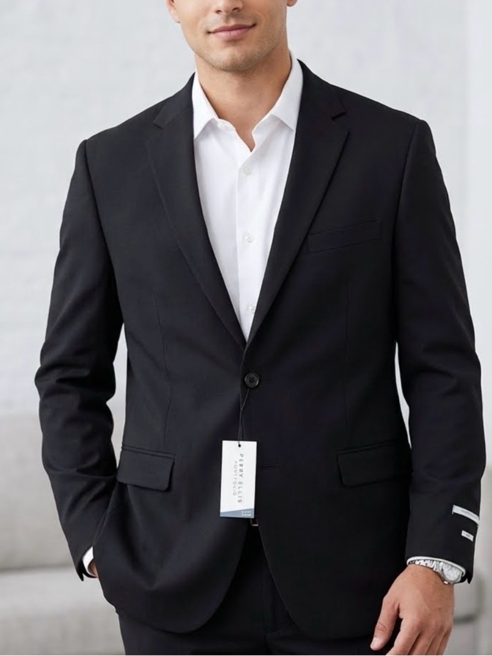 Perry Ellis Men’s Black Suit Jacket